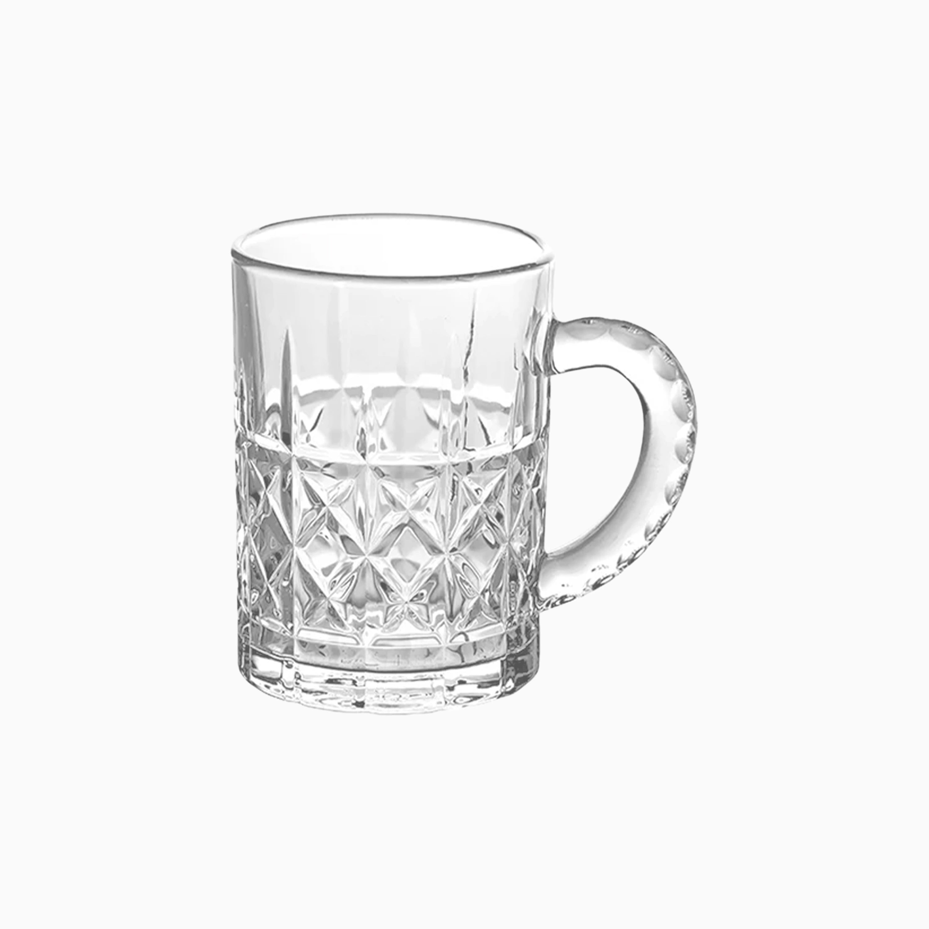 Patterned Glass Mug with Handle | code: BJB503C