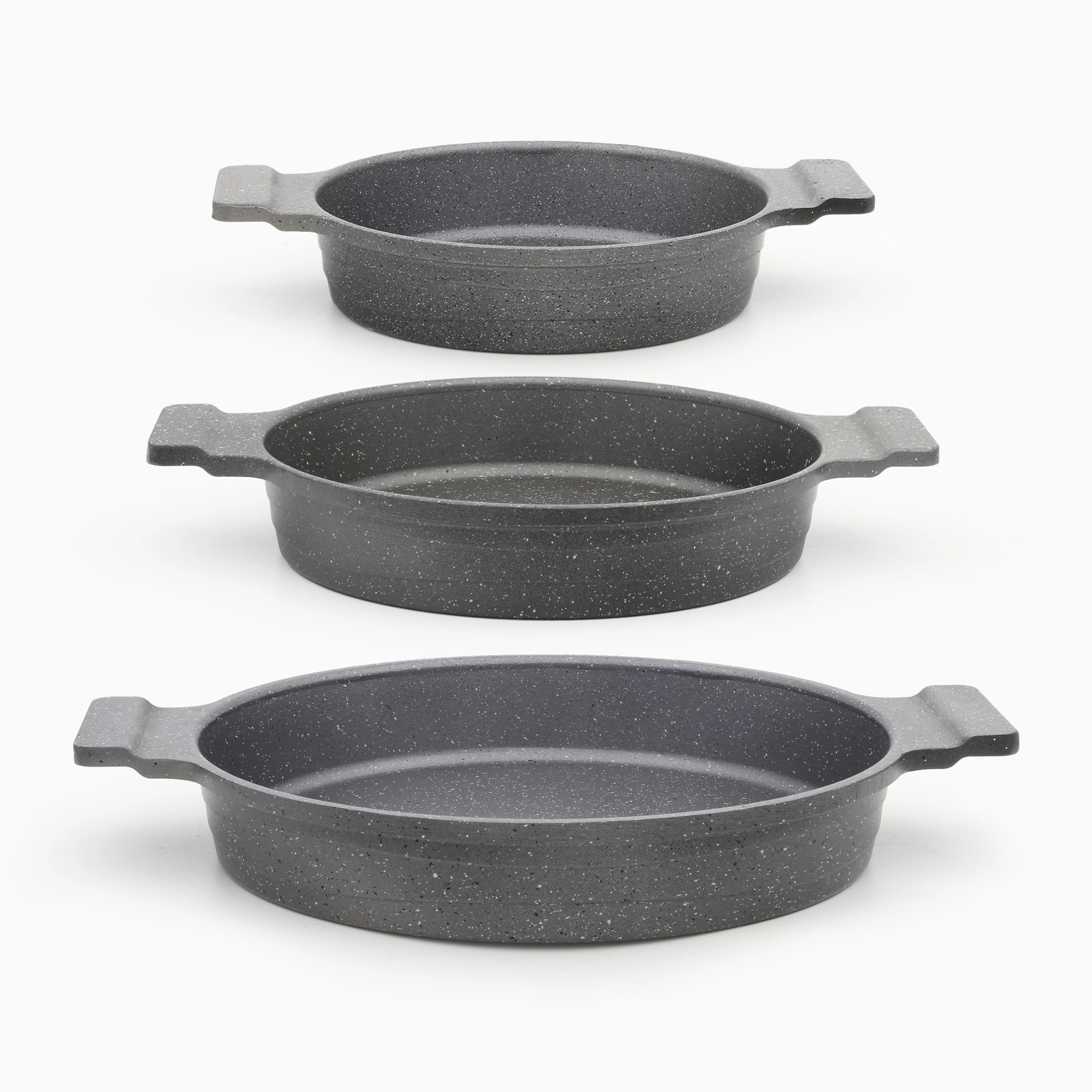 Frying pan | Gray-3pcs