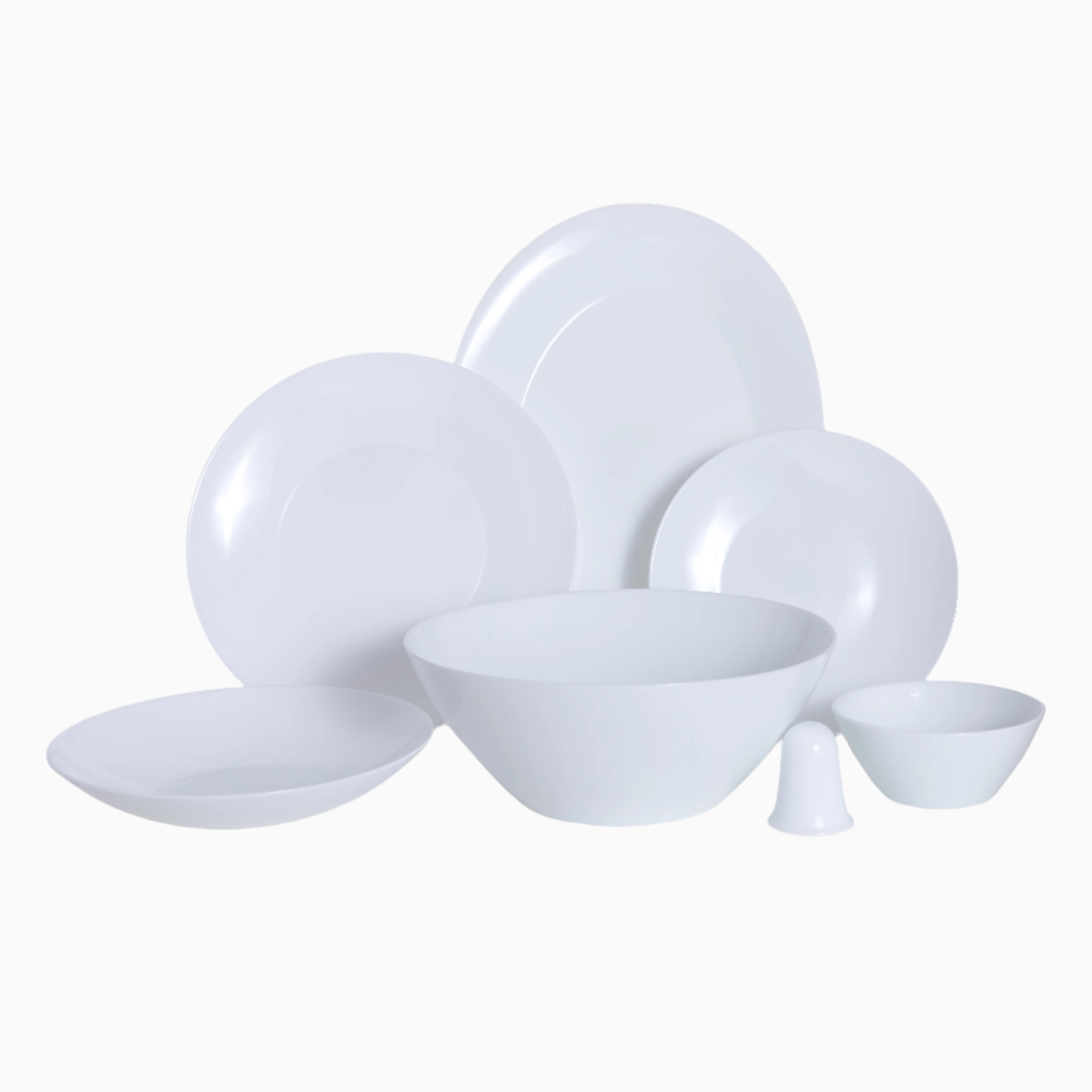 Opalware set Round O - White