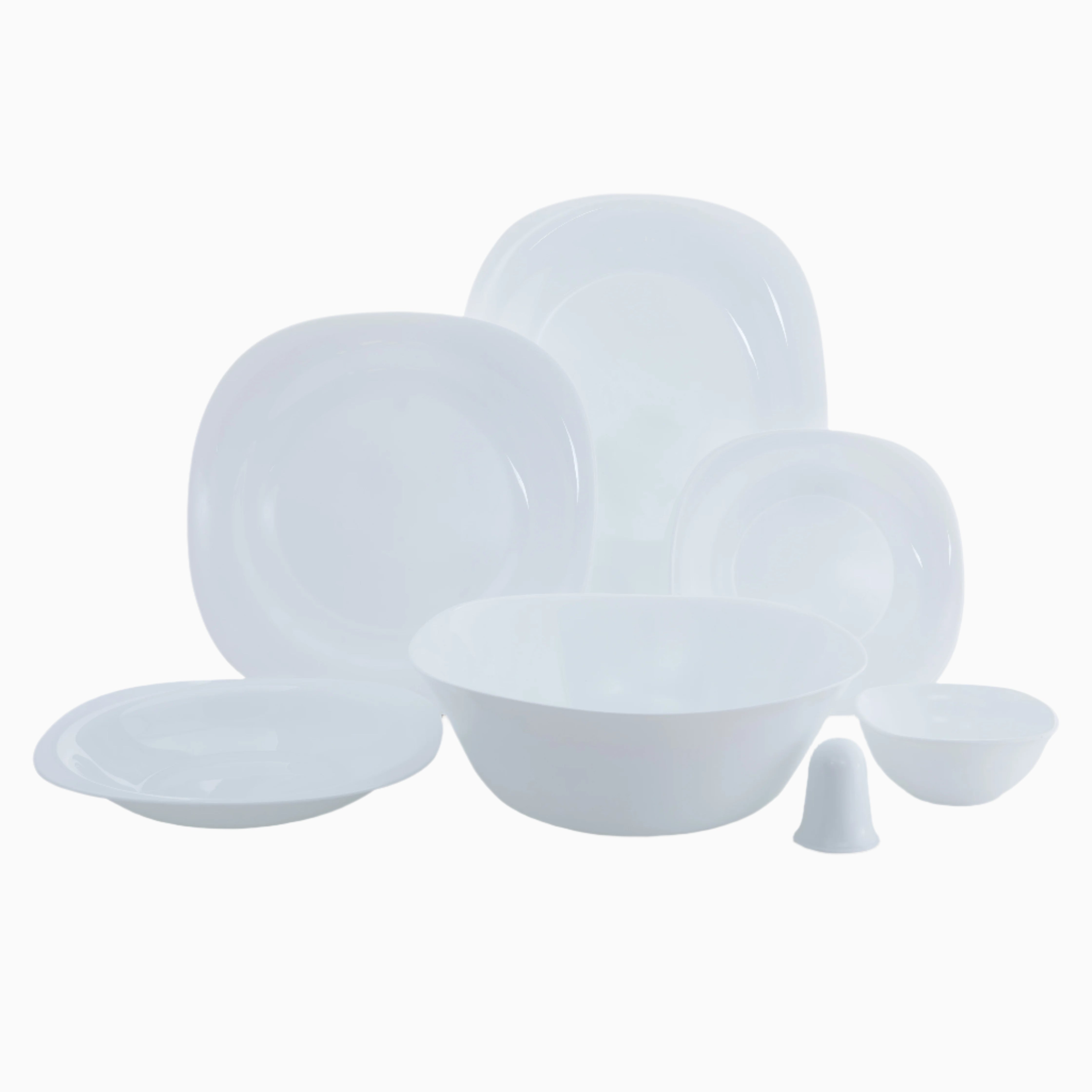 Opalware set Square White