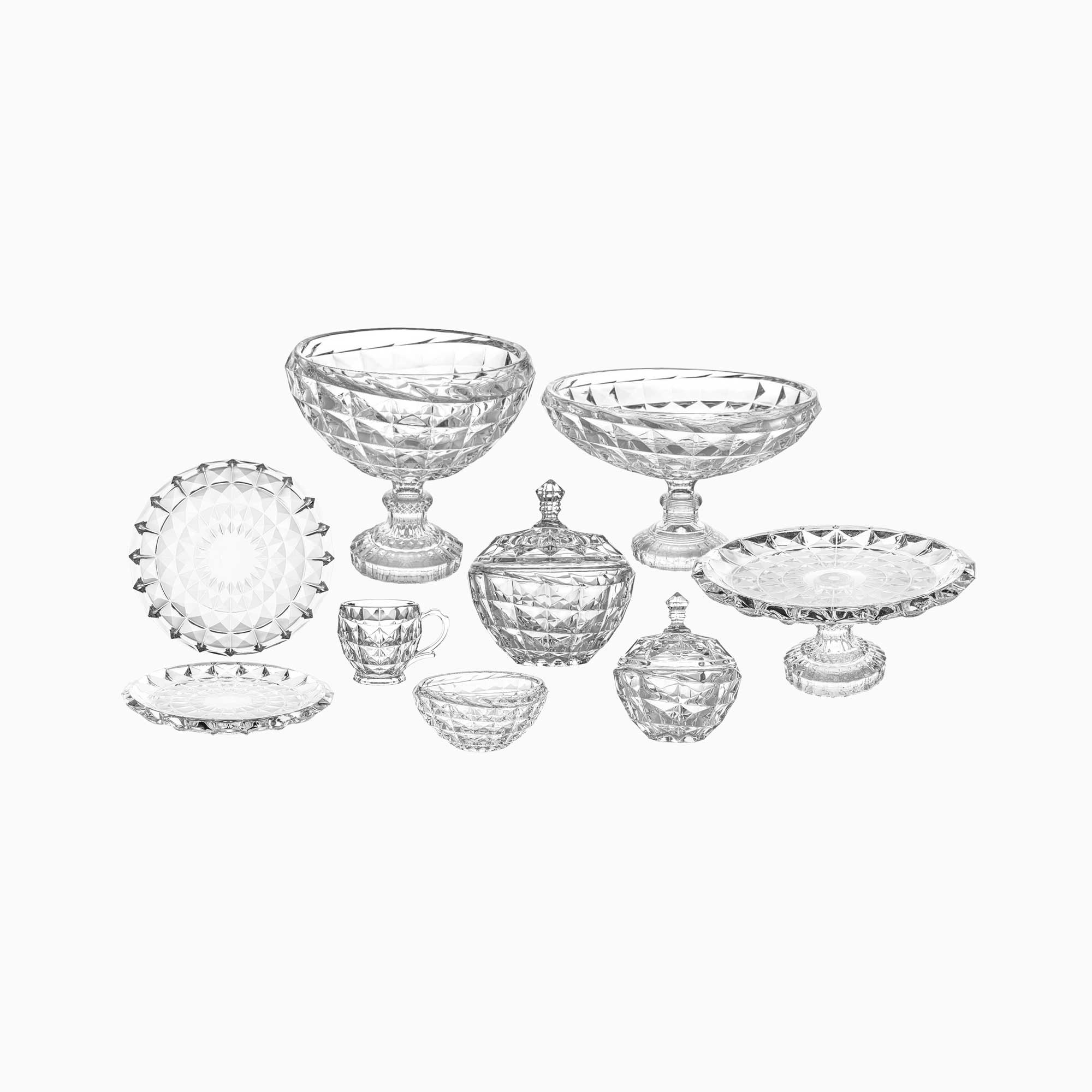 Aqua 25-Piece Glass Serving Set | code: VC17802900W